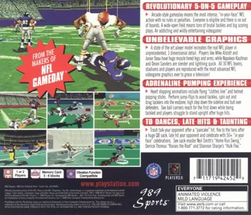 NFL Xtreme (US) box cover back